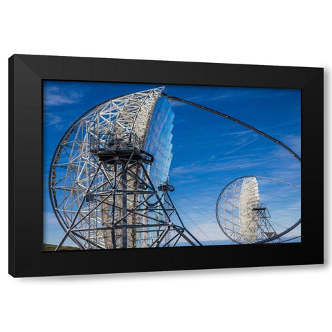 Canary Islands--Roque de los Muchachos Observatory-The Florian Goebel MAGIC Telescopes Black Modern Wood Framed Art Print by Bibikow, Walter