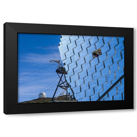 Canary Islands--Roque de los Muchachos Observatory-The Florian Goebel MAGIC Telescopes Black Modern Wood Framed Art Print by Bibikow, Walter