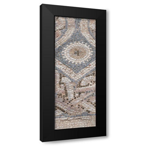 Cyprus-archaeological site of Kourion Detail of ancient Roman mosaic floor Black Modern Wood Framed Art Print by Hopkins, Cindy Miller