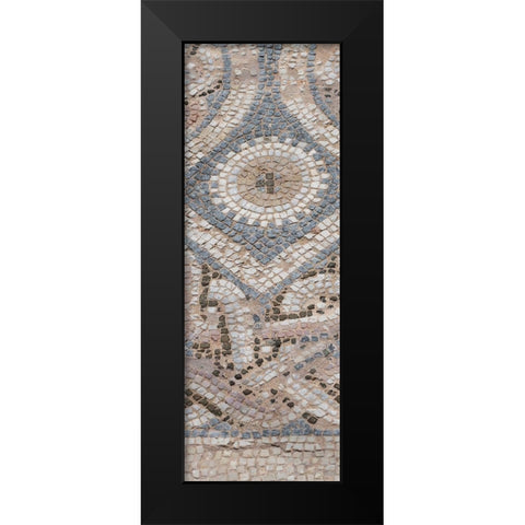 Cyprus-archaeological site of Kourion Detail of ancient Roman mosaic floor Black Modern Wood Framed Art Print by Hopkins, Cindy Miller