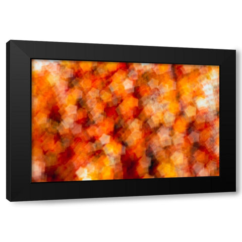 Colorful fabric detail Black Modern Wood Framed Art Print by Muench, Zandria