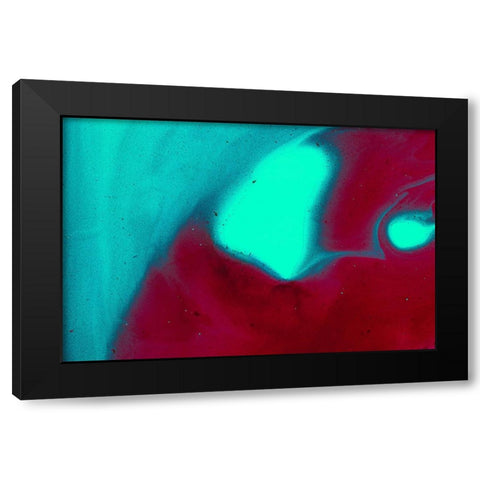 Paint-oil and water Black Modern Wood Framed Art Print with Double Matting by Muench, Zandria