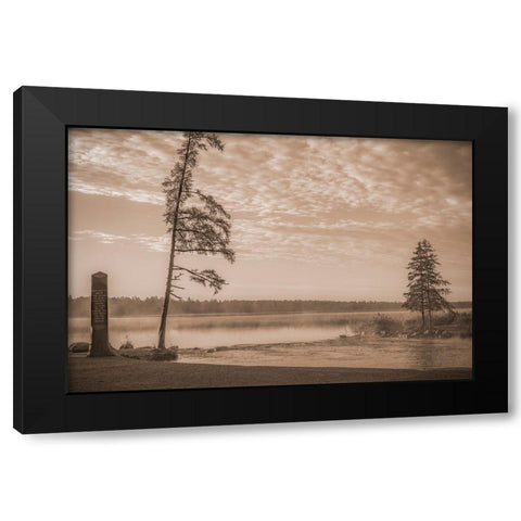 USA-Minnesota-Itasca State Park-Mississippi Headwaters Black Modern Wood Framed Art Print by Hawkins, Peter