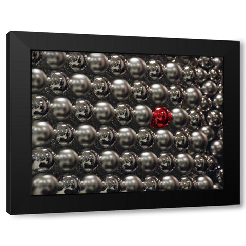 OR, Portland Silver glass Christmas ornaments Black Modern Wood Framed Art Print by Terrill, Steve