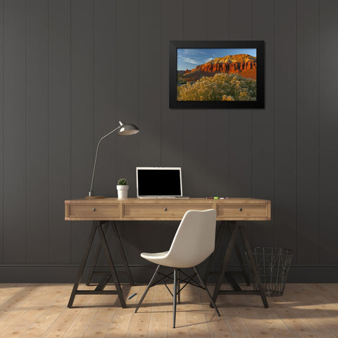 UT, Capitol Reef NP Sunset of Panorama Point Black Modern Wood Framed Art Print by Illg, Cathy and Gordon