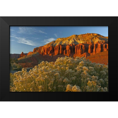 UT, Capitol Reef NP Sunset of Panorama Point Black Modern Wood Framed Art Print by Illg, Cathy and Gordon