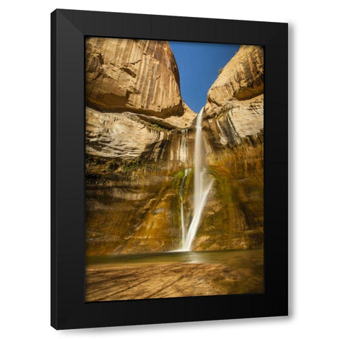 UT, Grand Staircase Escalante, Calf Creek Falls Black Modern Wood Framed Art Print with Double Matting by Illg, Cathy and Gordon