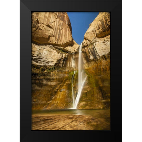 UT, Grand Staircase Escalante, Calf Creek Falls Black Modern Wood Framed Art Print by Illg, Cathy and Gordon