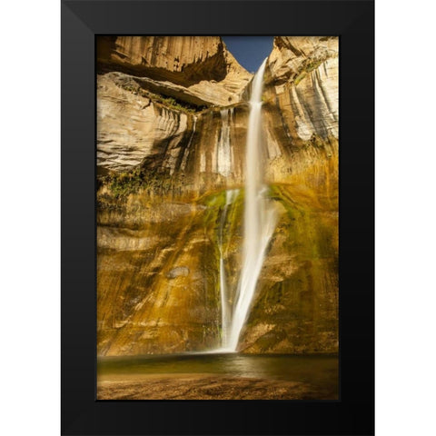 UT, Grand Staircase Escalante, Calf Creek Falls Black Modern Wood Framed Art Print by Illg, Cathy and Gordon