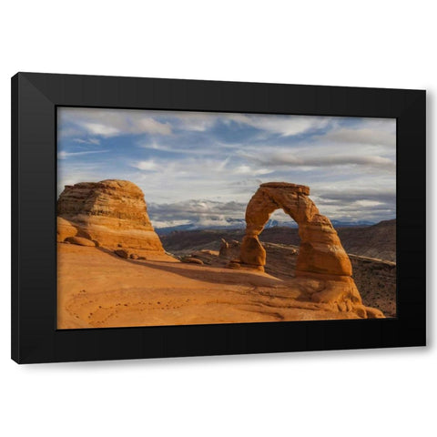 USA, Utah, Arches NP Delicate Arch at sunset Black Modern Wood Framed Art Print by Illg, Cathy and Gordon