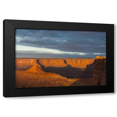 Utah, Dead Horse Point SP Sunrise on canyon Black Modern Wood Framed Art Print by Illg, Cathy and Gordon