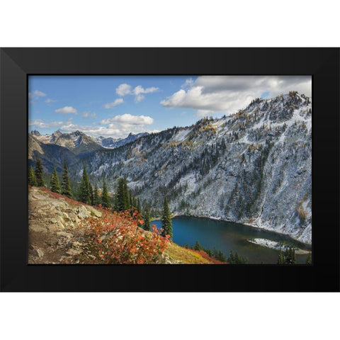 Lake Ann North Cascades Black Modern Wood Framed Art Print by Majchrowicz, Alan