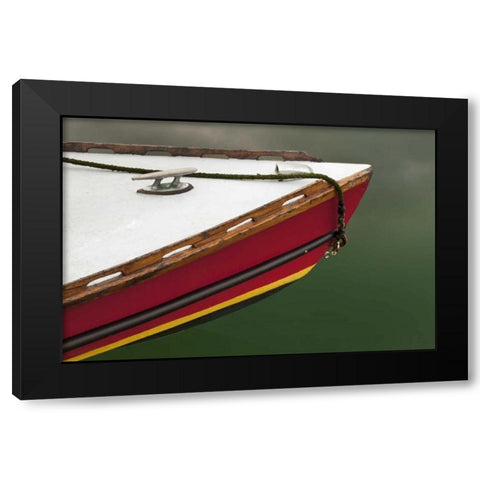 WA, Deer Harbor Bow of boat at Orcas Island Black Modern Wood Framed Art Print with Double Matting by Paulson, Don