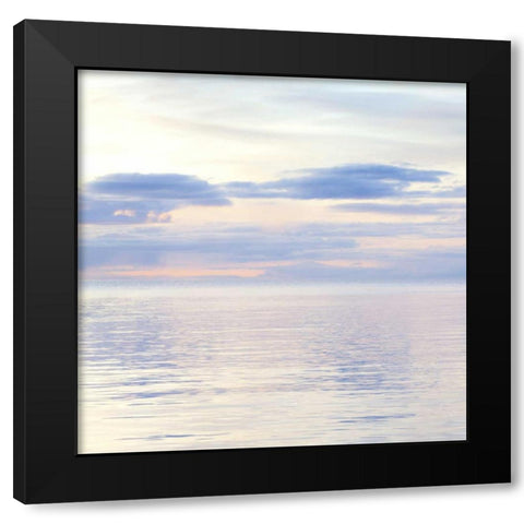 Washington, San Juan Islands Seascape at sunset Black Modern Wood Framed Art Print with Double Matting by Paulson, Don