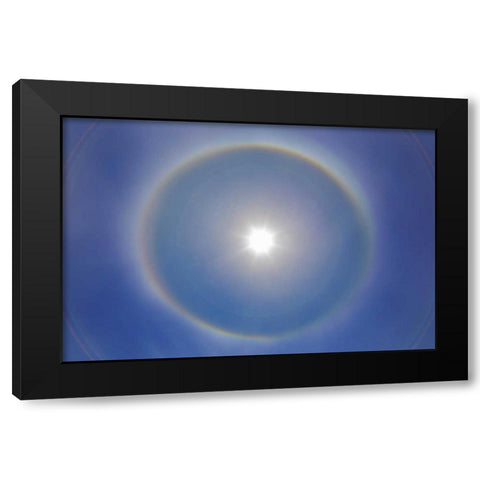USA, Washington, Seabeck Rainbow-colored halo Black Modern Wood Framed Art Print with Double Matting by Paulson, Don