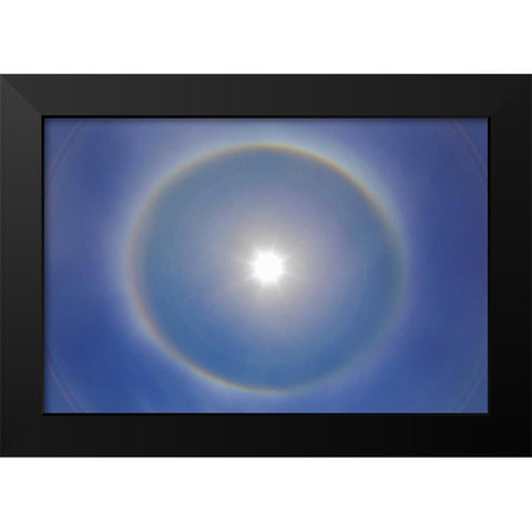 USA, Washington, Seabeck Rainbow-colored halo Black Modern Wood Framed Art Print by Paulson, Don