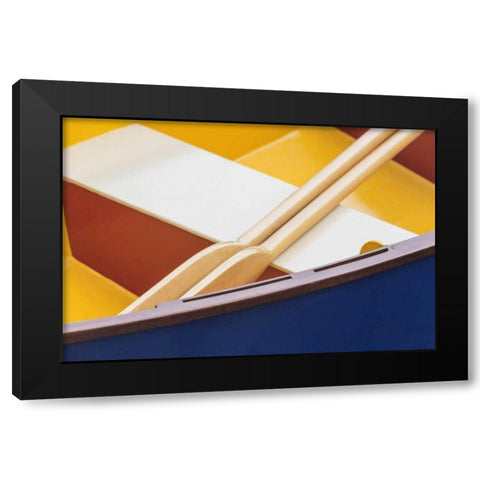 WA, Boat detail at the Wooden Boat Festival Black Modern Wood Framed Art Print with Double Matting by Paulson, Don