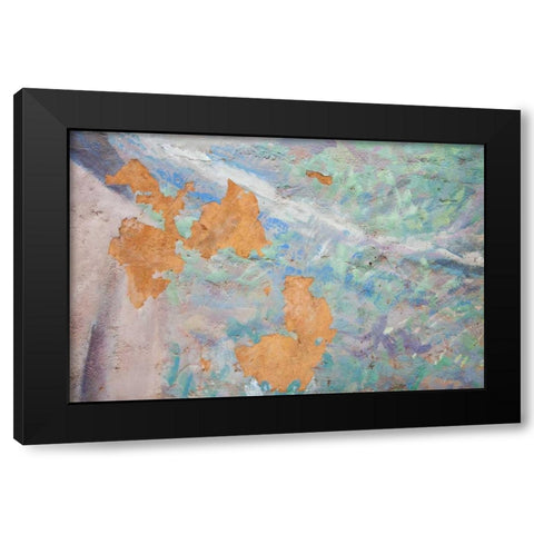 Washington, Fort Hayden Abstract painted wall Black Modern Wood Framed Art Print with Double Matting by Paulson, Don