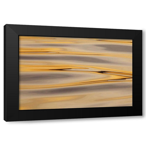 Alaska, Cross Sound Sunset reflections on water Black Modern Wood Framed Art Print with Double Matting by Paulson, Don