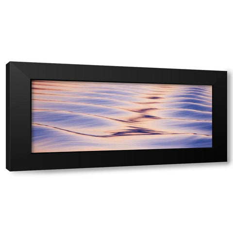 Alaska, Icy Straight Sunset reflections on water Black Modern Wood Framed Art Print with Double Matting by Paulson, Don