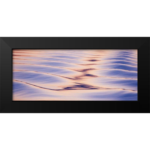 Alaska, Icy Straight Sunset reflections on water Black Modern Wood Framed Art Print by Paulson, Don