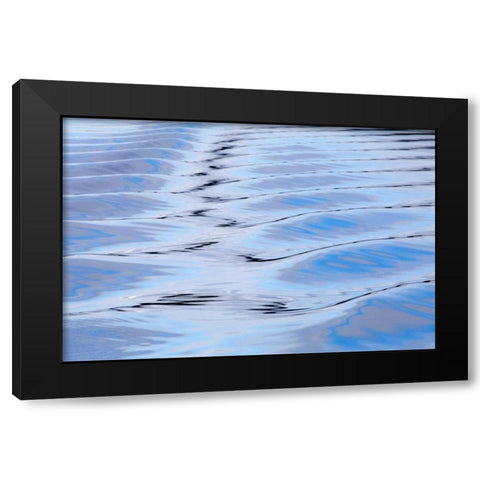 USA, Alaska, Endicott Arm Boat wake patterns Black Modern Wood Framed Art Print with Double Matting by Paulson, Don