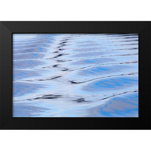 USA, Alaska, Endicott Arm Boat wake patterns Black Modern Wood Framed Art Print by Paulson, Don