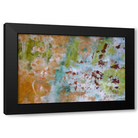 Washington, Fort Hayden Abstract painted wall Black Modern Wood Framed Art Print with Double Matting by Paulson, Don