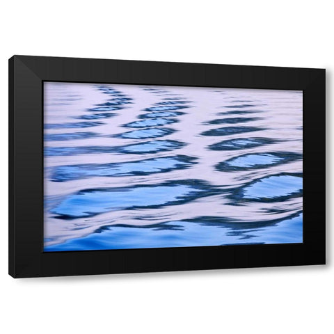 Canada, BC, Patterns in boat wake Black Modern Wood Framed Art Print by Paulson, Don
