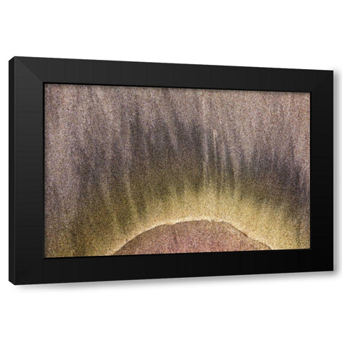 Oregon, Devils Punchbowl SNA Abstract patterns Black Modern Wood Framed Art Print by Paulson, Don