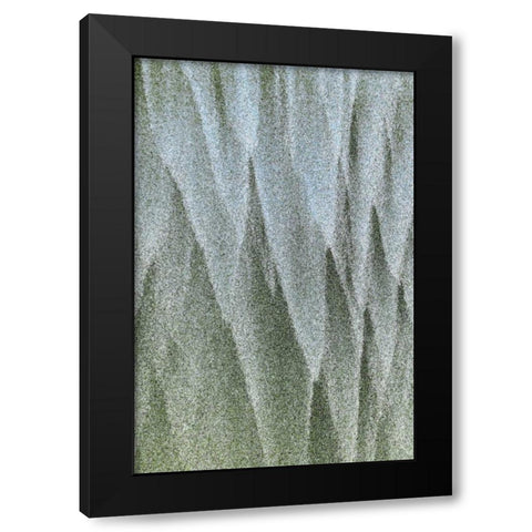 Oregon, Devils Punchbowl SNA Abstract patterns Black Modern Wood Framed Art Print by Paulson, Don