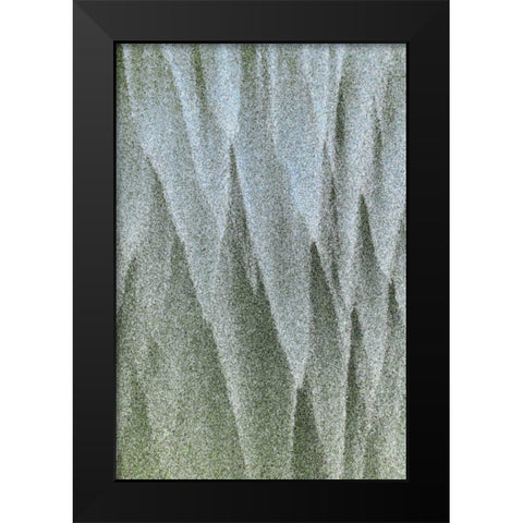 Oregon, Devils Punchbowl SNA Abstract patterns Black Modern Wood Framed Art Print by Paulson, Don