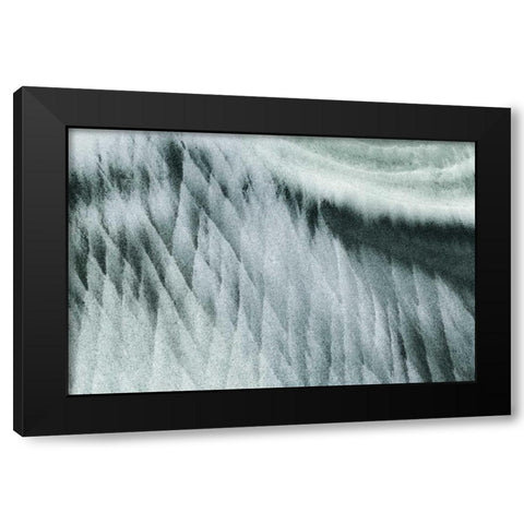 Oregon, Devils Punchbowl SNA Abstract patterns Black Modern Wood Framed Art Print by Paulson, Don