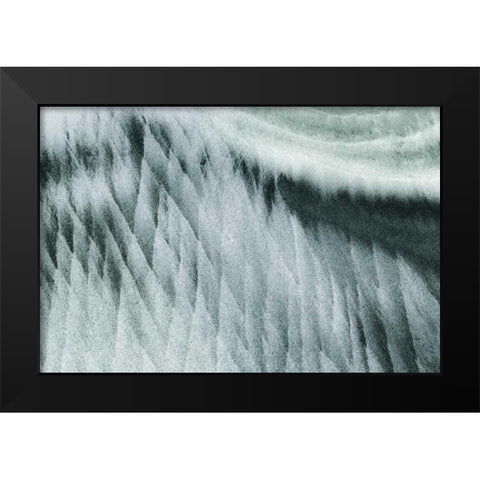 Oregon, Devils Punchbowl SNA Abstract patterns Black Modern Wood Framed Art Print by Paulson, Don