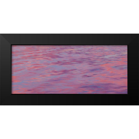 Washington, Hood Canal Sunset reflections Black Modern Wood Framed Art Print by Paulson, Don