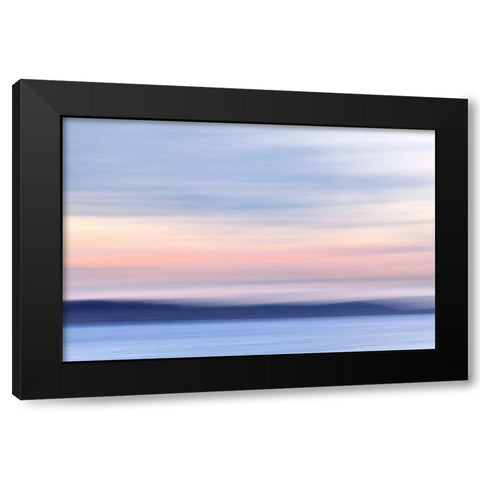 Washington, Hood Canal Abstract of ocean and sky Black Modern Wood Framed Art Print with Double Matting by Paulson, Don