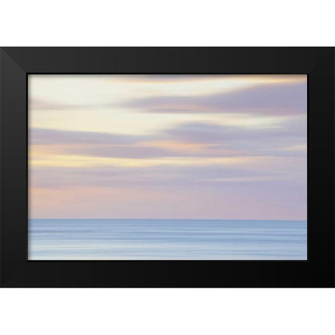 Washington, San Juans Abstract sunset scenic Black Modern Wood Framed Art Print by Paulson, Don