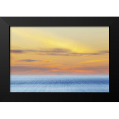 Washington, San Juans Abstract sunset scenic Black Modern Wood Framed Art Print by Paulson, Don
