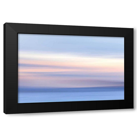 Washington, Hood Canal Abstract of ocean and sky Black Modern Wood Framed Art Print with Double Matting by Paulson, Don