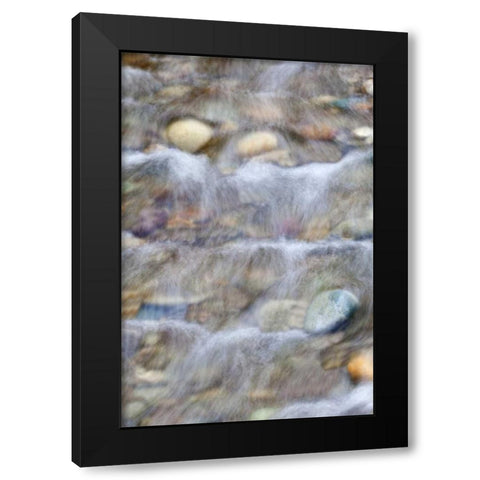 USA, Washington Small rocky stream Black Modern Wood Framed Art Print with Double Matting by Paulson, Don