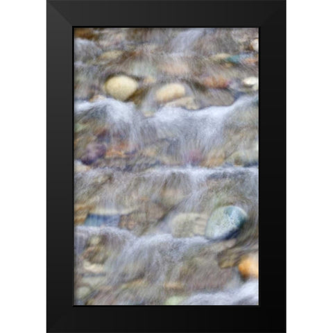 USA, Washington Small rocky stream Black Modern Wood Framed Art Print by Paulson, Don