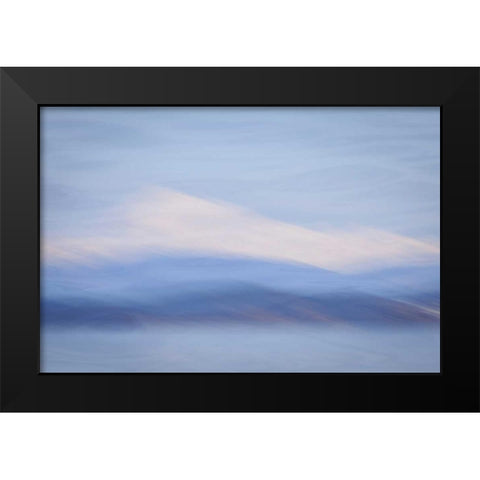 Washington, Mount Baker Abstract of Mount Baker Black Modern Wood Framed Art Print by Paulson, Don