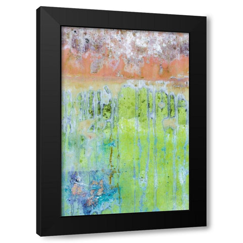 Washington, Fort Hayden Abstract painted wall Black Modern Wood Framed Art Print with Double Matting by Paulson, Don