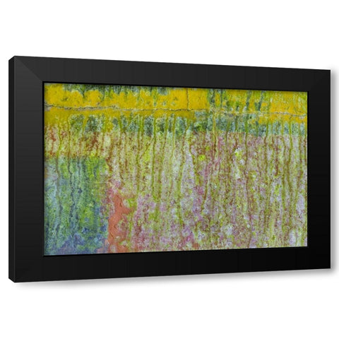 Washington, Fort Hayden Abstract painted wall Black Modern Wood Framed Art Print with Double Matting by Paulson, Don
