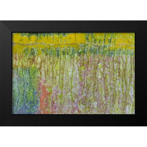 Washington, Fort Hayden Abstract painted wall Black Modern Wood Framed Art Print by Paulson, Don