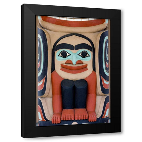USA, Washington State, Jamestown Totem art PR Black Modern Wood Framed Art Print with Double Matting by Paulson, Don
