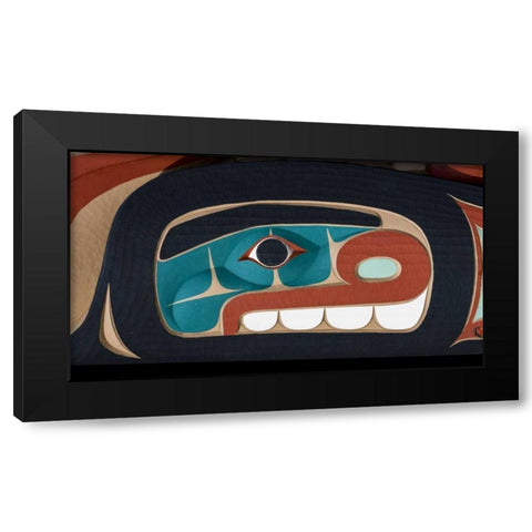USA, Washington State, Jamestown Totem art PR Black Modern Wood Framed Art Print with Double Matting by Paulson, Don