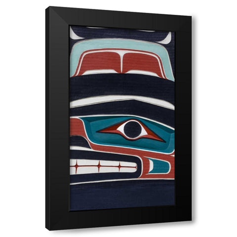 USA, Washington State, Jamestown Totem art PR Black Modern Wood Framed Art Print with Double Matting by Paulson, Don
