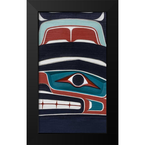 USA, Washington State, Jamestown Totem art PR Black Modern Wood Framed Art Print by Paulson, Don