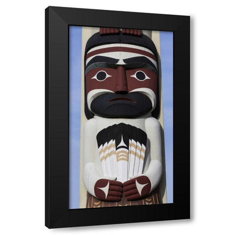 USA, Washington State, Jamestown Totem art PR Black Modern Wood Framed Art Print with Double Matting by Paulson, Don